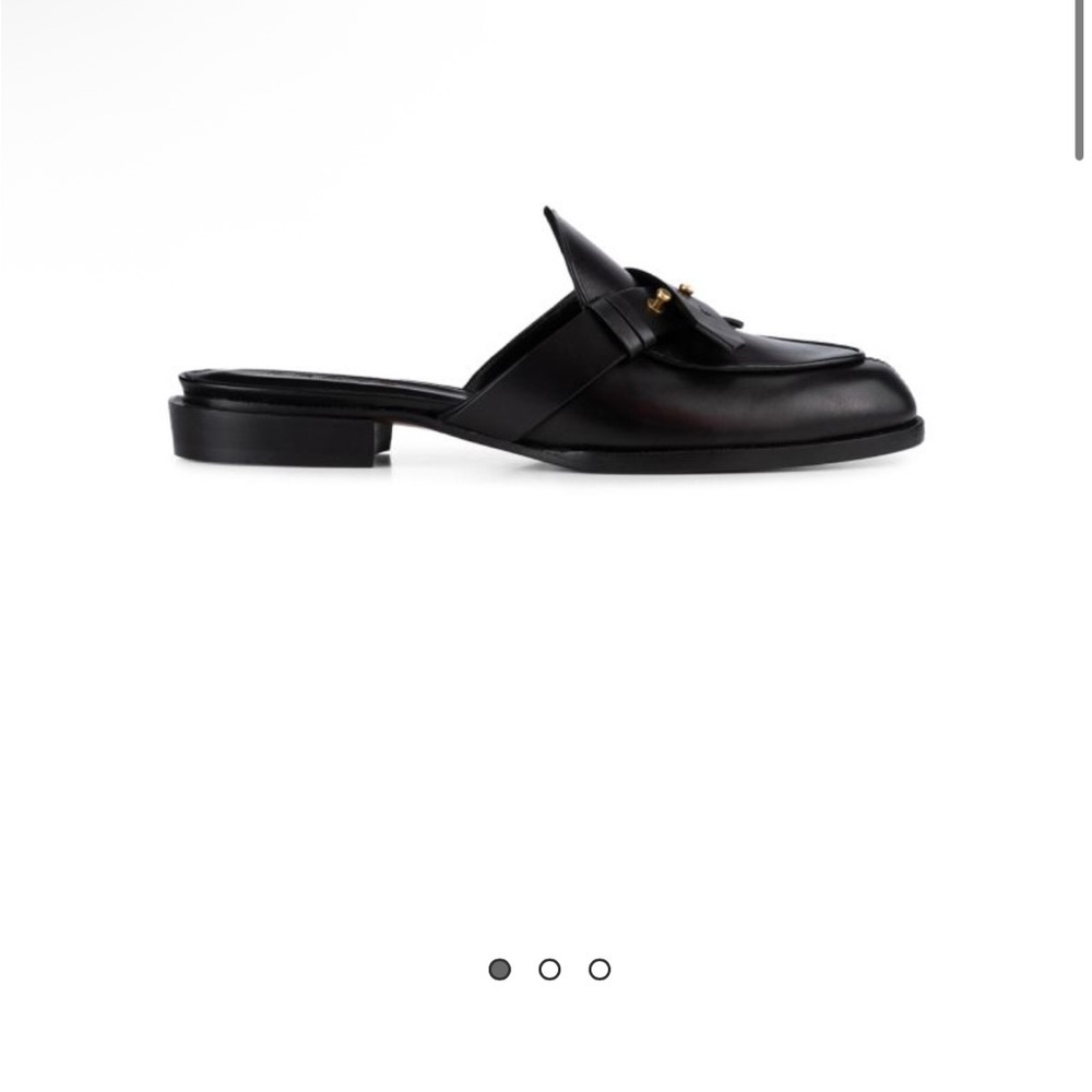 🖤 FRAME Le Sweetzer Leather Loafer Mule – Noir – Size 9.5/10 (41.5) NIB - Picture 4 of 11